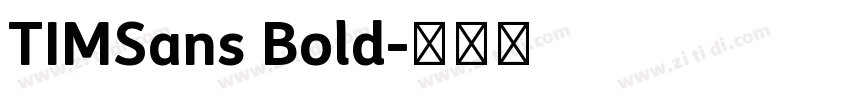 TIMSans Bold字体转换